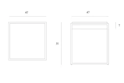 Beistelltisch Monolith Eiche natur