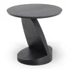 Beistelltisch Oblic Teak schwarz