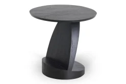 Beistelltisch Oblic Teak schwarz
