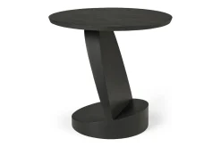 Beistelltisch Oblic Teak schwarz