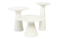 Beistelltisch Vicky recycled H 45 cm weiss