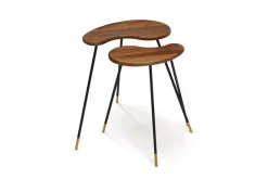 Beistelltische "Kidney" Nussbaum 2er Set