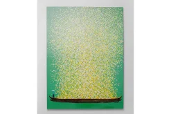 Bild Flower Boat grün 100x80 cm