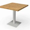 Bistrotisch Eiche Edelstahl 50