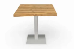 Bistrotisch Eiche Edelstahl 50