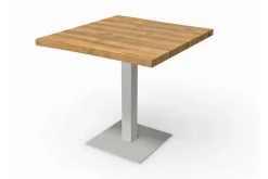 Bistrotisch Eiche Edelstahl 50 cm