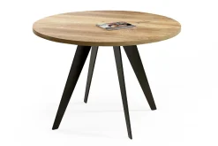 Bistrotisch Eiche massiv rund 70 cm