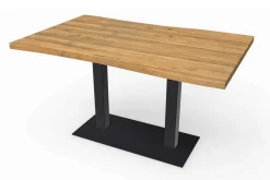 Bistrotisch Eiche organisch Stahl 120