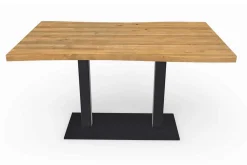 Bistrotisch Eiche organisch Stahl 120