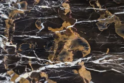 Bistrotisch Razor rund mit Marmorplatte schwarz 80