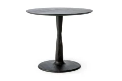 Bistrotisch Torsion Eiche schwarz D 90 cm