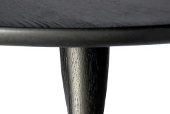 Bistrotisch Torsion Eiche schwarz D 90 cm