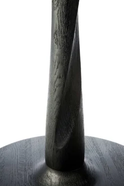 Bistrotisch Torsion Eiche schwarz D 90 cm