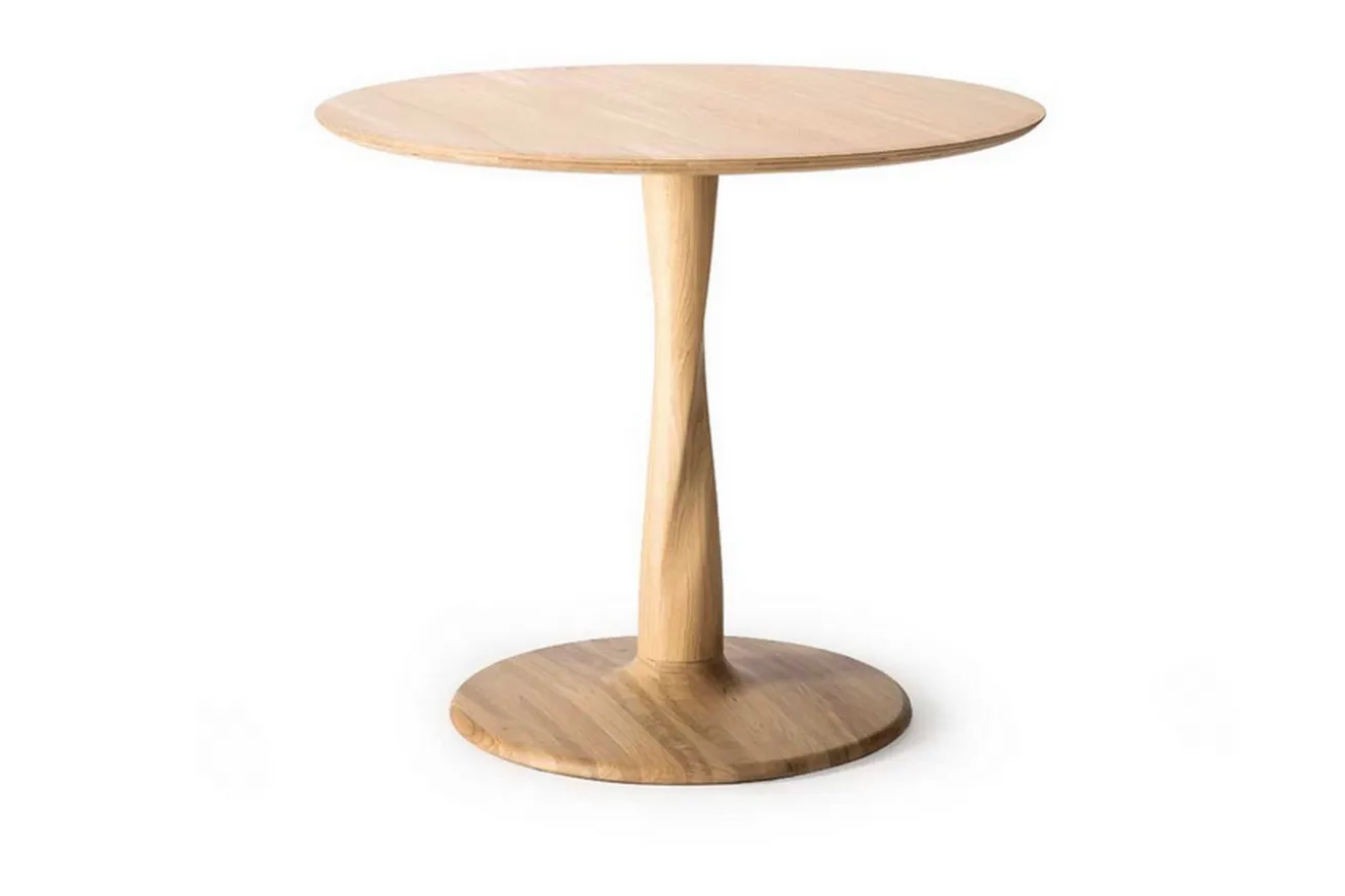 Bistrotisch Torsion Eiche natur D 70 cm