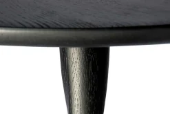 Bistrotisch Torsion Eiche schwarz D 70 cm