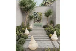 Bodenleuchte Lady D weiss gross