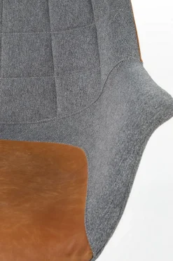 Bürostuhl Doulton Stoff grau