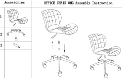 Bürostuhl mit Drehfunktion blau