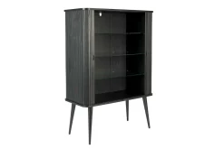 Buffetschrank Barbara Massivholz schwarz