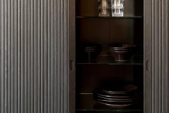 Buffetschrank Barbara Massivholz schwarz