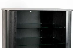 Buffetschrank Barbara Massivholz schwarz