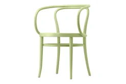 Bugholzstuhl P 209 mit Arm grün