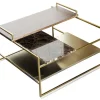 Couchtisch Architect Metall gold klein