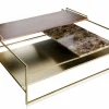 Couchtisch Architect Metall gold gross