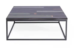 Couchtisch Chimney schwarz lackiert quadratisch