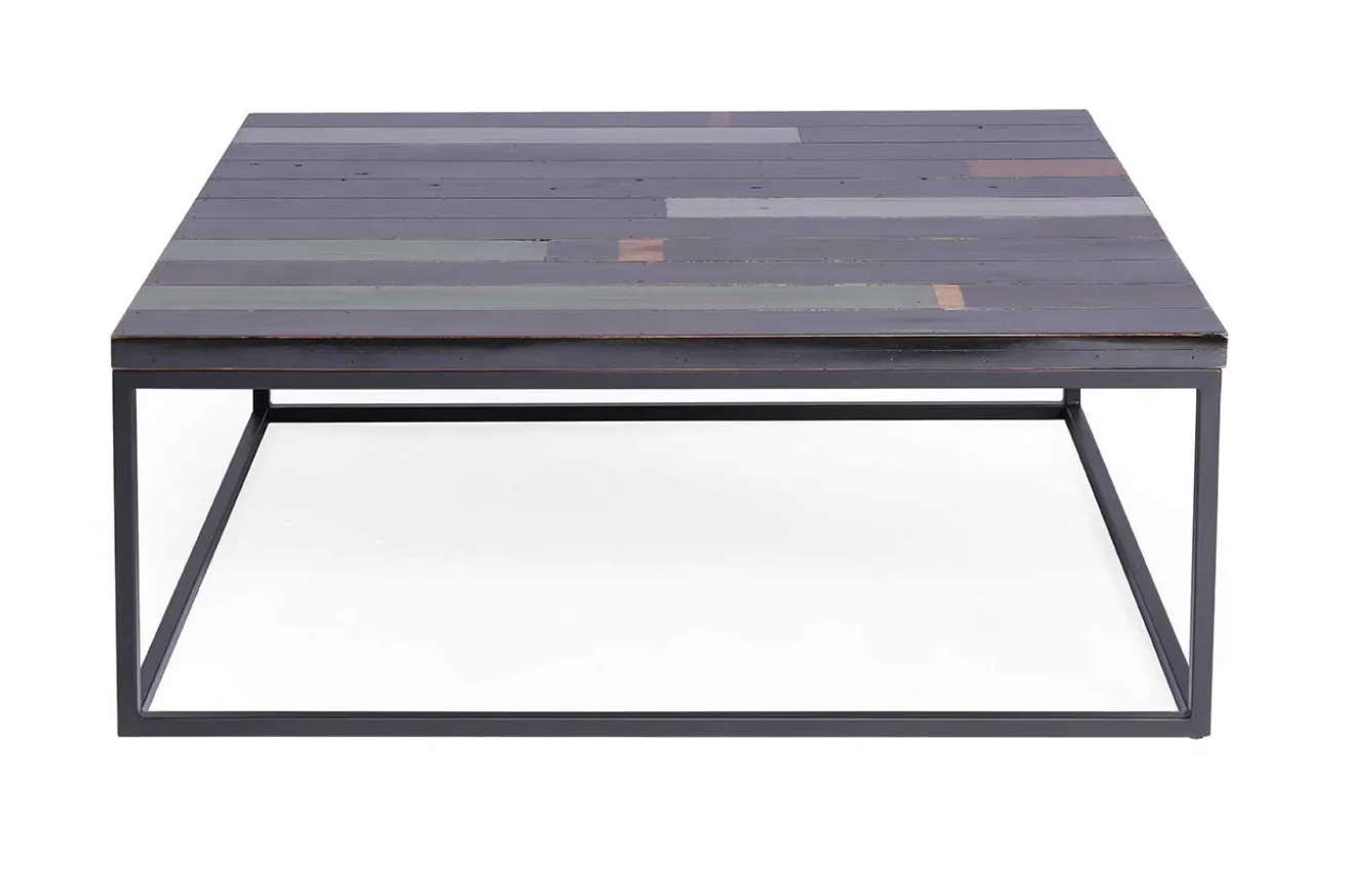 Couchtisch Chimney schwarz lackiert quadratisch