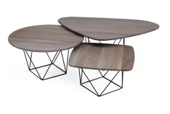 Couchtisch Design Eiche altgrau