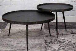 Couchtisch 2er Set Metall grau