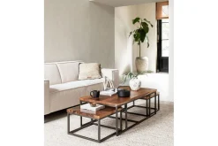 Couchtisch Flaire 3er Set Suarholz B 120 cm