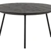Couchtisch Highlight Teak schwarz rund D 60 cm