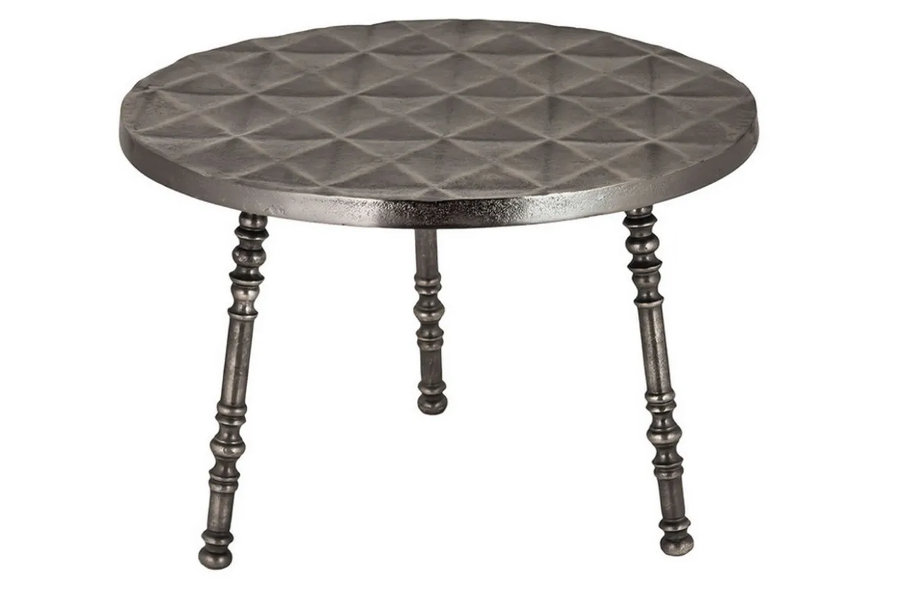 Couchtisch Metall silbergrau 64