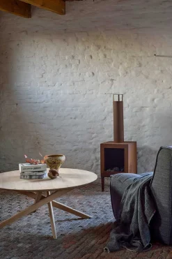 Couchtisch Mikado Eiche massiv rund D 100 cm