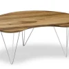 Couchtisch Nierenform Eiche glatt
