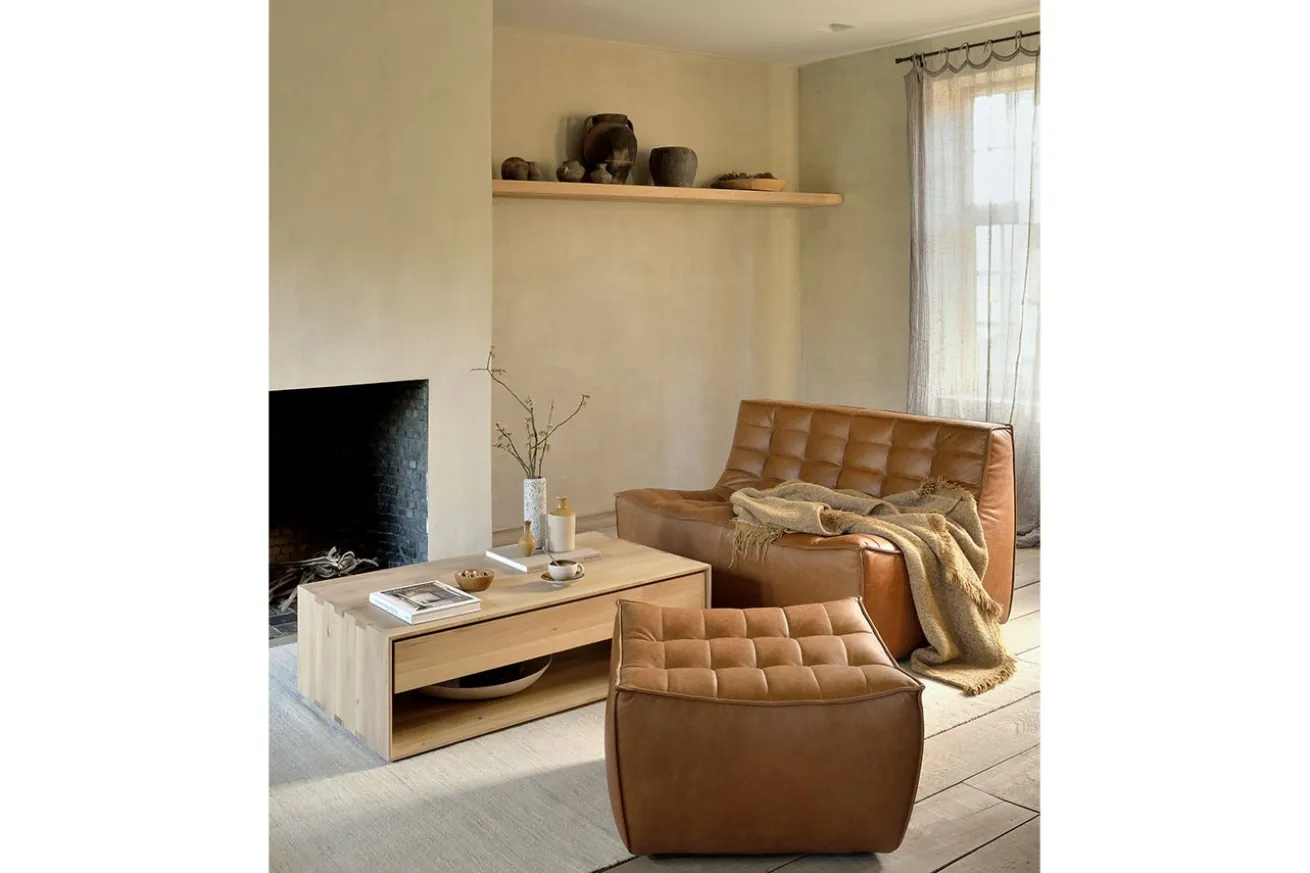 Couchtisch Nordic Eiche massiv B 120 cm