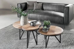 Couchtisch Odeon Teak natur D 40 cm