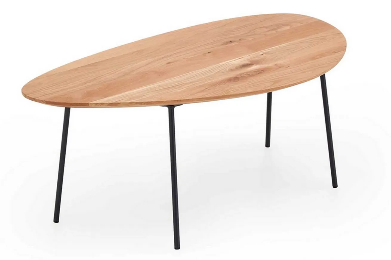 Couchtisch oval Eiche Massivholz ab 95x50