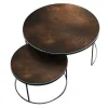 Couchtisch Set Nesting rund bronze