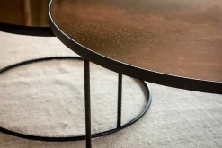 Couchtisch Set Nesting rund bronze