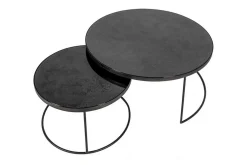 Couchtisch Set Nesting rund charcoal