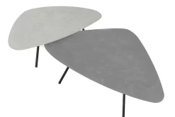 Couchtisch Set Plectro Air eckig grau