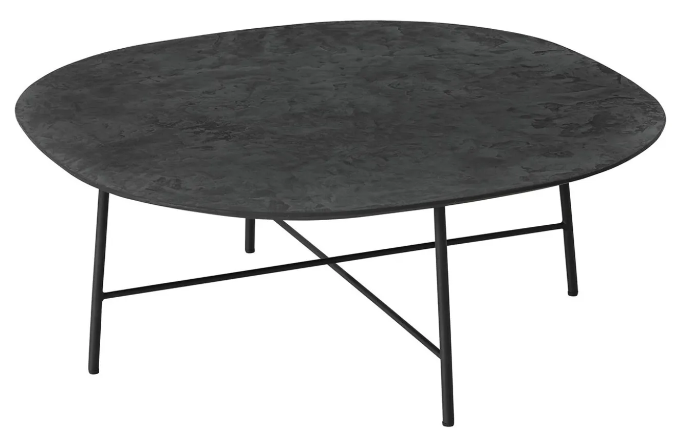 Couchtisch Soho Mortex schwarz D 90 cm