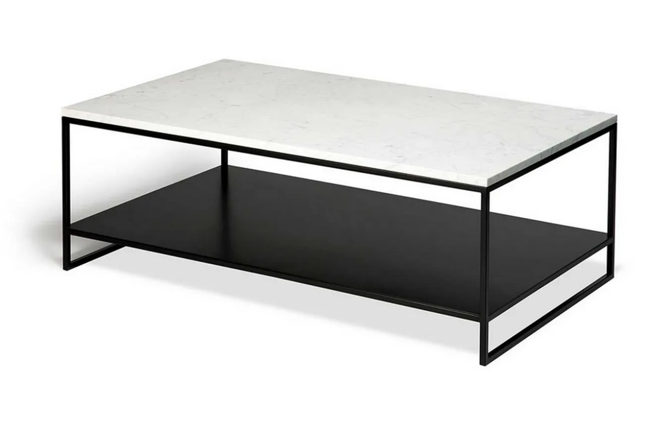 Couchtisch Stone Marmor weiss B 120 cm