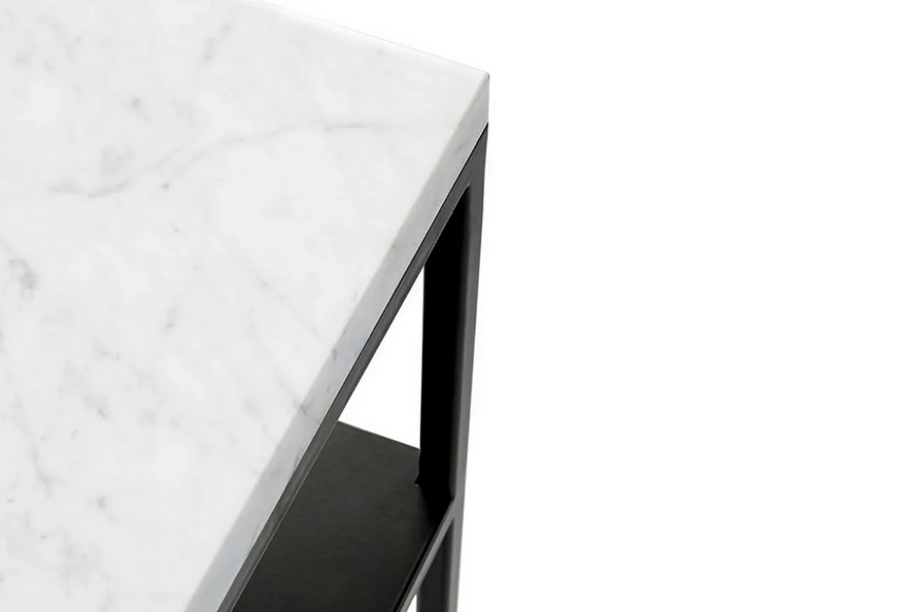 Couchtisch Stone Marmor weiss B 120 cm