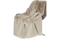 Decke Fluffy taupe 120 x 180 cm