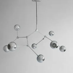 Deckenlampe Drop chrom b 150 cm