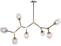 Deckenleuchte Ohio schwarz gold b 160 cm